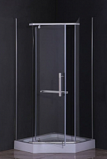 Душевой угол Loranto CS-816S B 100*100*200, низкий, трапеция, 6 мм