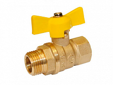 Кран шаровый газовый Галлоп 1/2" бабочка г/ш