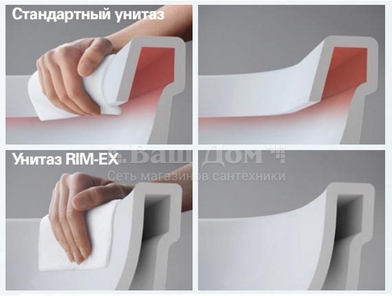 Унитаз подвесной Vitra S50 7740B003-0075 безободковый