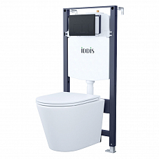 Инсталляция Iddis BASC020i73 с унитазом Calipso, клавиша черная