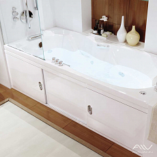 Экран Alavann купе Still 1,7 м раздвижной МДФ белый, низкий