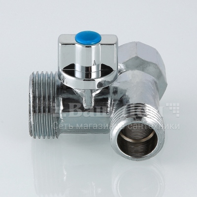 Кран шаровый Valtec VT.256.N.04, 3-х пр. 1/2"х 3/4"х1/2"