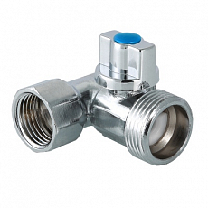 Кран шаровый Valtec VT.256.N.04, 3-х пр. 1/2"х 3/4"х1/2"