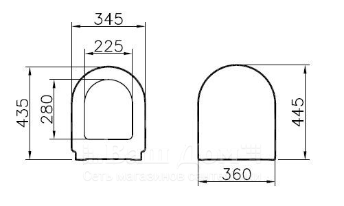 Сиденье для унитаза Vitra Zentrum, S50 72-003-309 мкрл