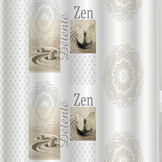 Штора для ванной Sanaks 01-66 полиэстер, Zen бежевый