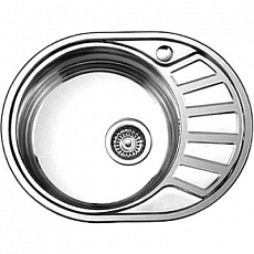 Мойка кухонная Ledeme L85745-L (570*450*180) 0,8 mm, левая, глянец