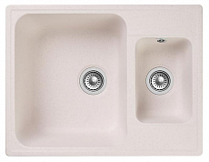 Мойка кухонная GranFest Quarz GF-Z09 1,5 чаши (620х480) белый