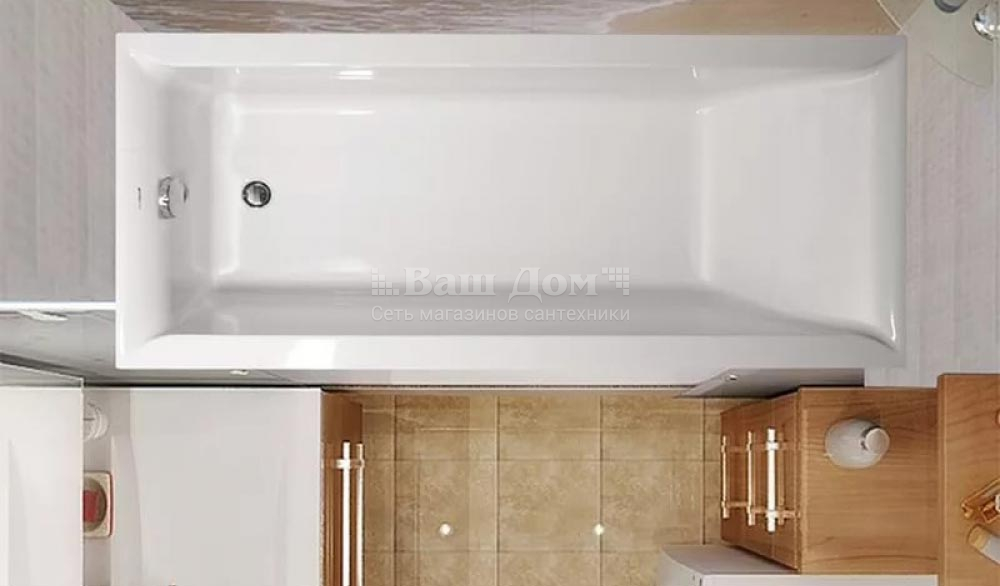 Ванна акриловая Vagnerplast Veronela 150x70 см, прямоугольная 3 фото