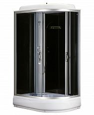 Душевая кабина Loranto CS-66120-20 L G 120*80, 20 см, четверть, черный