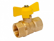 Кран шаровый газовый Галлоп 1/2" бабочка г/г