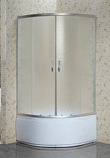 Душевой угол Loranto CS-8030S 100*100*195, высокий, четверть, матовое