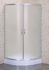 Душевой угол Loranto CS-8025S 100*100*195, низкий, четверть, матовый