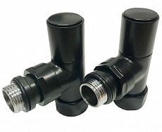 Вентиль Luxon 47-08 угловой для п/суш. г/ш 3/4"х1/2" черный (пара)