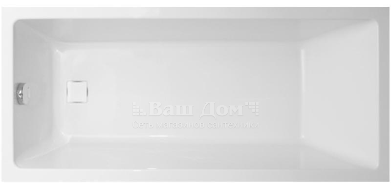 Ванна акриловая Vagnerplast Cavallo 160x70 см, прямоугольная 1 фото