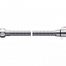 Душевой шланг Gappo G46, 150 cm, растягивается на 35%