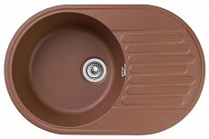 Мойка кухонная GranFest Quarz GF-Z18 овальная (740х480) терракот