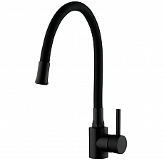 Смеситель для кухни Frap H94 F40994-6 гибкий излив, черный