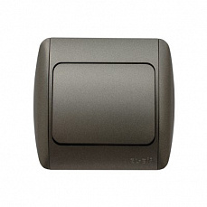 Выключатель EL-BI Zirve 501-30-200 1-клавишный, черный