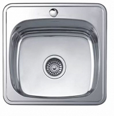 Мойка кухонная Ledeme L93838 (380*380*160) 0,8 mm, глянец, квадрат