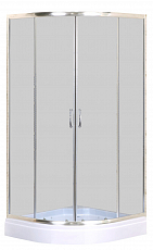 Душевой угол LorantoCS-8015GB 90*90*195, низкий, четверть, матовое