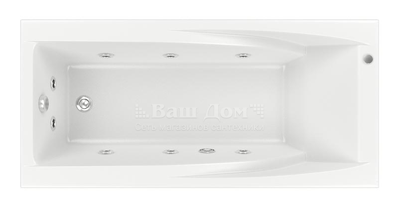Ванна акриловая BAS Эвита 180х85 см 4 фото