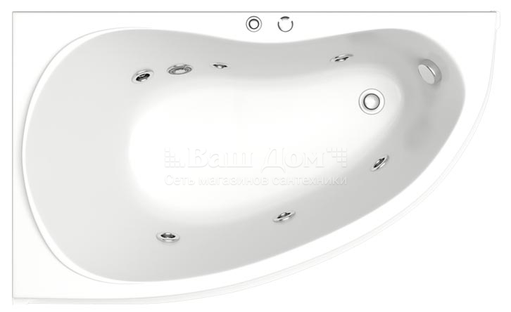 Ванна акриловая BAS Алегра 150х90 см, левая 8 фото