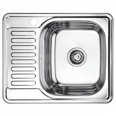 Мойка кухонная Ledeme L65848-RD (580*480*180) 0,8 mm, правая, декор