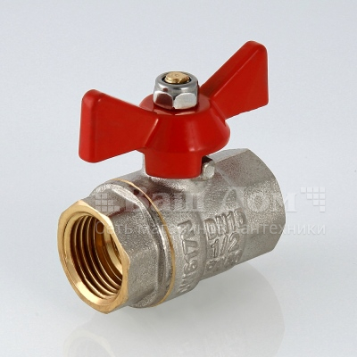 Кран шаровый Valtec VT.217.N.04, 1/2" бабочка г/г