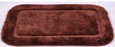 Коврик для ванной Zalel Lux Border плюш 60*100 коричневый