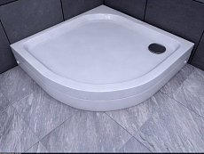 Душевой поддон Aquatek 90x90, 1/4 круга, иск. камень, с ножками