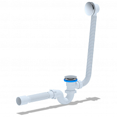 Сифон для ванны Ани EC155GS clic-clack 1 1/2"*40*50 с гиб. трубой