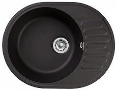 Мойка кухонная GranFest Quarz GF-Z58 овальная (620х480) черный