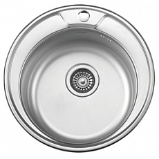 Мойка кухонная Ledeme L84545-6 (d 450*170) 0,6 mm, глянец, круг