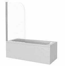 Шторка для ванны BAS Screen H-80-C-CH, 1 створка, подвижная