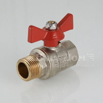 Кран шаровый Valtec VT.218.N.05, 3/4" бабочка г/ш