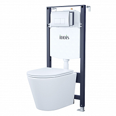Инсталляция Iddis BASC010i73 с унитазом Calipso, клавиша хром