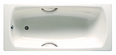 Ванна стальная Roca Swing 170х75 см, с отв. под ручки, противоск.