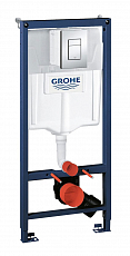 Инсталляция Grohe Rapid SL 38772001 прямоугольная клавиша хром