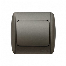 Выключатель EL-BI Zirve 501-30-200 1-клавишный, черный
