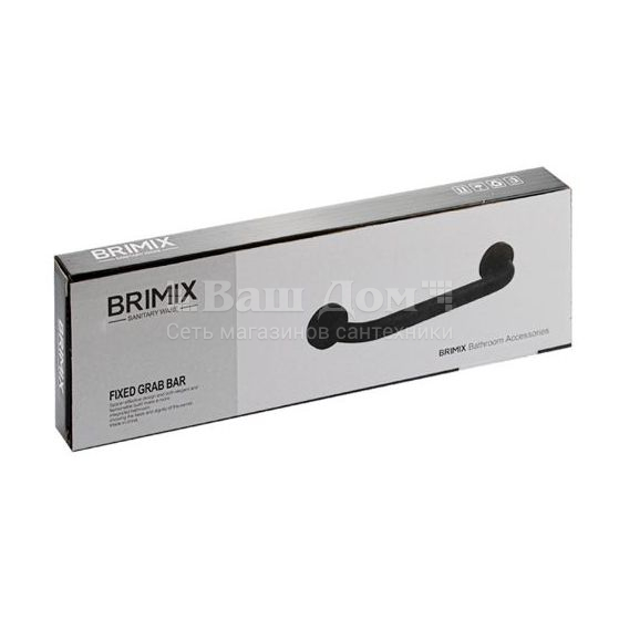 Поручень Brimix 75102 прямой, 300 мм, нержавеющая сталь