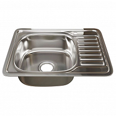 Мойка кухонная Mixline 6550 (650*500*180) 0,8 mm, левая, глянец
