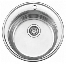 Мойка кухонная Ledeme L85151 (d 510*180) 0,8 mm, глянец, круг