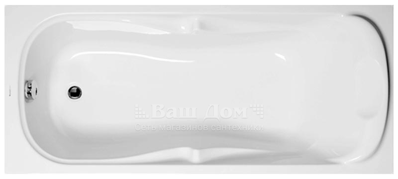 Ванна акриловая Vagnerplast Charitka 170x75 см, прямоугольная 1 фото