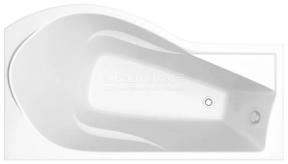 Ванна акриловая BAS Капри 170х94,5 см, правая 1 фото