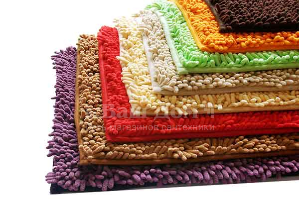 Коврик для ванной Zalel Макароны латекс 60*90 бордо