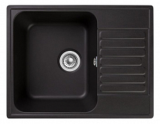 Мойка кухонная GranFest Quarz GF-Z13 прямоуг. (620х480) черный