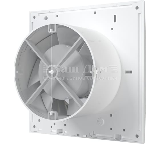 Вентилятор вытяжной Auramax Optima 4C D100 мм, 35 дБ, 97 м3/ч, обратный клапан