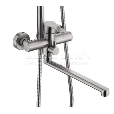 Душевая система Ledeme H703 L72403-1 округлая, нерж. сталь