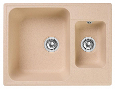 Мойка кухонная GranFest Quarz GF-Z09 1,5 чаши (620х480) бежевый
