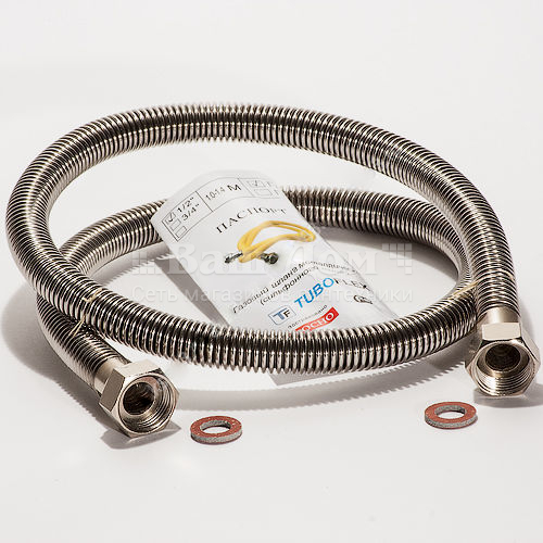 Газовая подводка Tuboflex 80 см г/г сильфонная